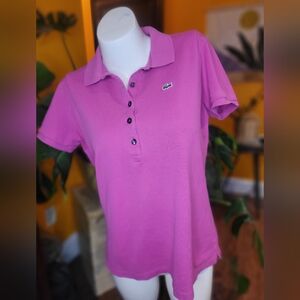 Lacoste Women's Pink Polo Shirt
